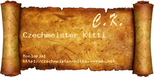 Czechmeister Kitti névjegykártya