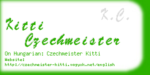 kitti czechmeister business card
